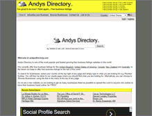 Tablet Screenshot of andysdirectory.com